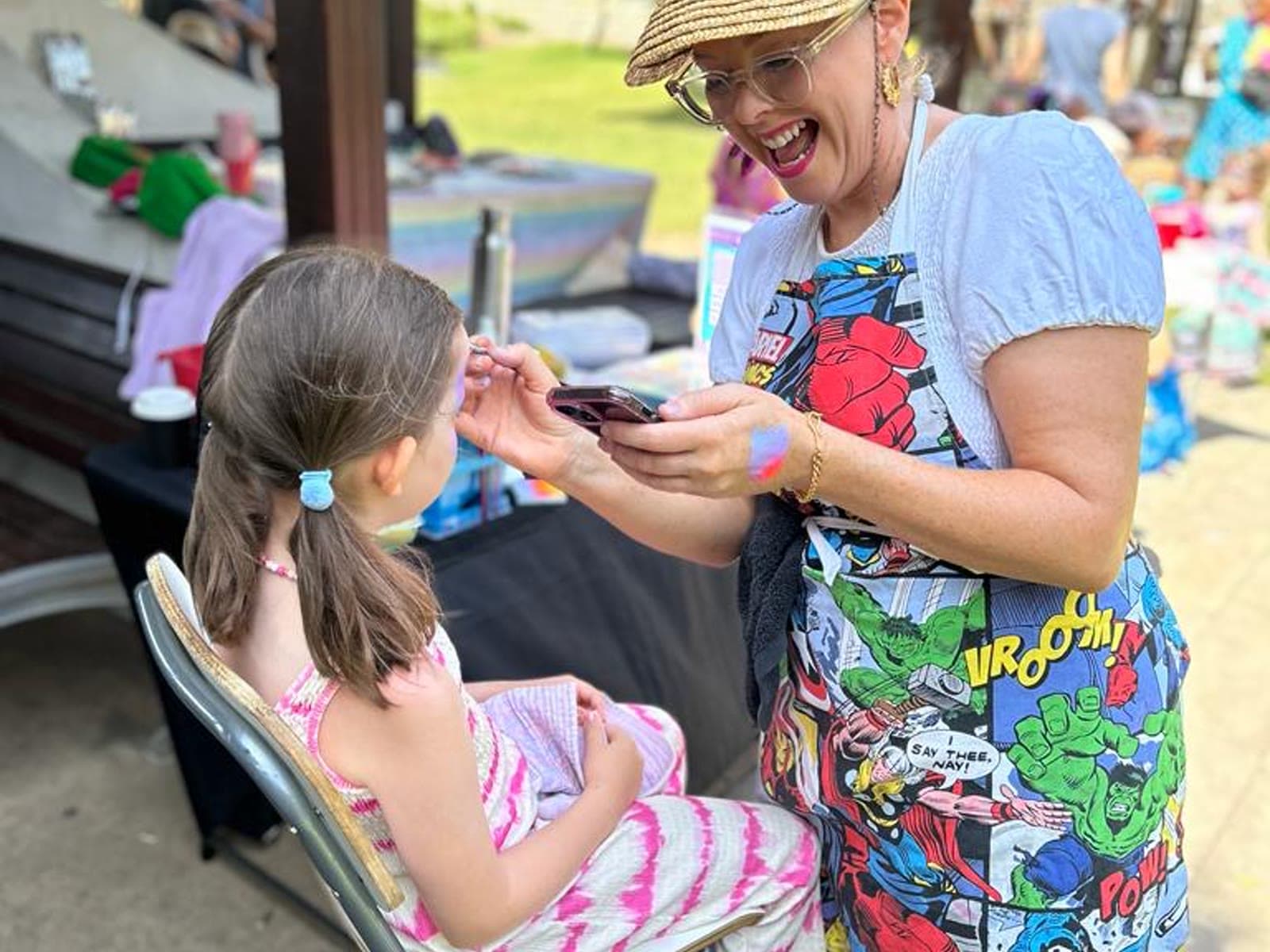 Prism Palm Face Painting — photo 3